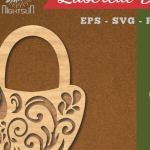 Intra απο ξύλο plywood  Χρώμα wenge 3mm-4mm πάχος - Διακοσμητική Κλειδαριά Διακόσμηση κοπής με λέιζερ 3 Δίασταση 20x20 cm INTRAFABR-115370264