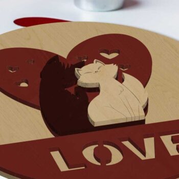 Intra απο ξύλο plywood  Χρώμα wenge 3mm-4mm πάχος - Πρότυπα διακοσμητικών πάνελ τοίχου αγάπης Δίασταση 14x14 cm INTRAFABR-98336637 - Image 3