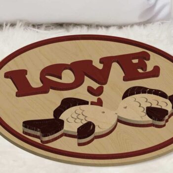 Intra απο ξύλο plywood  Χρώμα wenge 3mm-4mm πάχος - Πρότυπα διακοσμητικών πάνελ τοίχου αγάπης Δίασταση 14x14 cm INTRAFABR-98336637 - Image 5