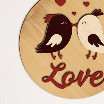 Intra απο ξύλο plywood  Χρώμα wenge 3mm-4mm πάχος - Πρότυπα διακοσμητικών πάνελ τοίχου αγάπης Δίασταση 14x14 cm INTRAFABR-98336637 - Image 6