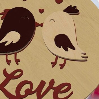 Intra απο ξύλο plywood  Χρώμα wenge 3mm-4mm πάχος - Πρότυπα διακοσμητικών πάνελ τοίχου αγάπης Δίασταση 14x14 cm INTRAFABR-98336637 - Image 7