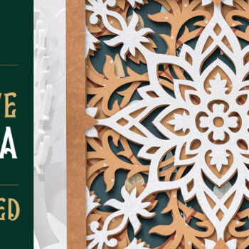 Intra απο ξύλο plywood  Χρώμα wenge 3mm-4mm πάχος - Διακοσμητικό κόψιμο Mandala 3D Layered Δίασταση 4x4 cm INTRAFABR-98635905 - Image 1