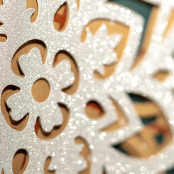 Intra απο ξύλο plywood  Χρώμα wenge 3mm-4mm πάχος - Διακοσμητικό κόψιμο Mandala 3D Layered Δίασταση 4x4 cm INTRAFABR-98635905 - Image 6