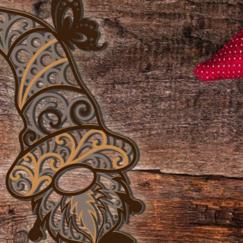 Intra απο ξύλο plywood  Χρώμα wenge 3mm-4mm πάχος - Διακοσμητικό πολυστρωματικό πρότυπο Gnome Δίασταση 3x8 cm INTRAFABR-32856510 - Image 2