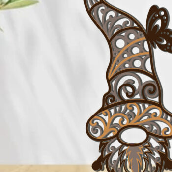 Intra απο ξύλο plywood  Χρώμα wenge 3mm-4mm πάχος - Διακοσμητικό πολυστρωματικό πρότυπο Gnome Δίασταση 3x8 cm INTRAFABR-32856510 - Image 3