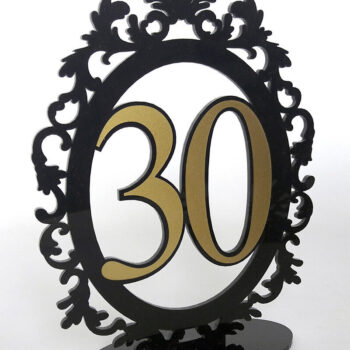 Intra απο ξύλο plywood  Χρώμα wenge 3mm-4mm πάχος - Διακοσμητικοί αριθμοί από το 1 έως το 30. Δίασταση 11x15 cm INTRAFABR-58477863 - Image 8