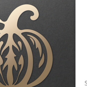 Intra απο ξύλο plywood  Χρώμα wenge 3mm-4mm πάχος - Διακοσμητικό περίτεχνο κομμένο κολοκύθας Δίασταση 30x20 cm INTRAFABR-108175181 - Image 1