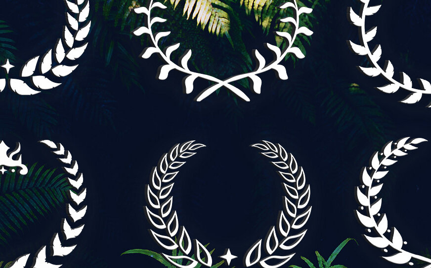 Intra απο ξύλο plywood  Χρώμα wenge 3mm-4mm πάχος - Διακοσμητικό Δάφνινο στεφάνι από χαρτί κοπής Δίασταση 20x20 cm INTRAFABR-98636064