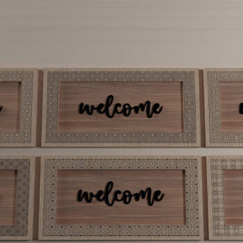 Intra απο ξύλο plywood  Χρώμα wenge 3mm-4mm πάχος - Διακοσμητικό σχέδιο Κορνίζας ΣΕΤ 296 Δίασταση 20x25 cm INTRAFABR-112492224 - Image 5