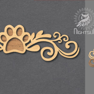 Intra απο ξύλο plywood  Χρώμα wenge 3mm-4mm πάχος - Διακοσμητικό πόδι με 2 Δίασταση 20x20 cm INTRAFABR-112492223