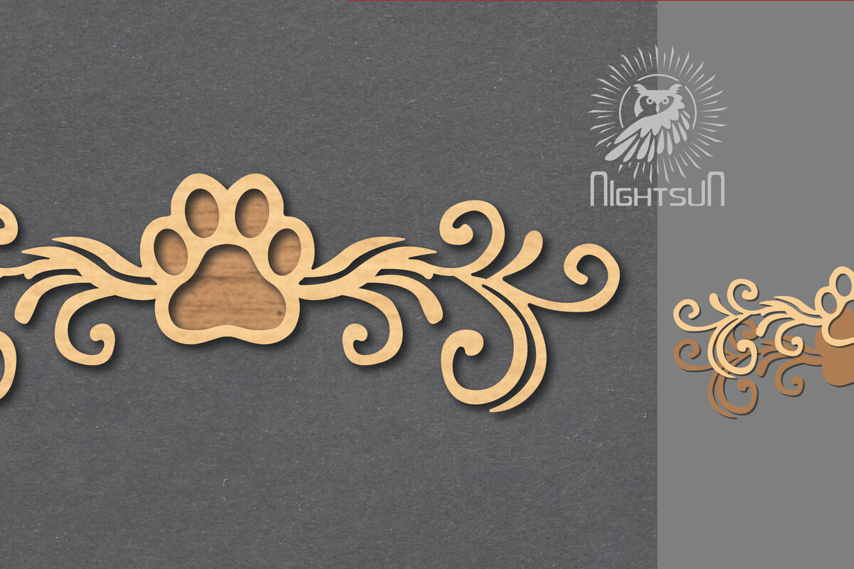 Intra απο ξύλο plywood  Χρώμα wenge 3mm-4mm πάχος - Διακοσμητική διακόσμηση κοπής με λέιζερ ποδιών 3 Δίασταση 20x20 cm INTRAFABR-105276883