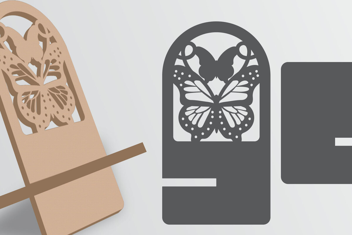 Intra απο ξύλο plywood  Χρώμα wenge 3mm-4mm πάχος - Διακοσμητική θήκη τηλεφώνου Lasercut Δίασταση 30x20 cm INTRAFABR-82069577