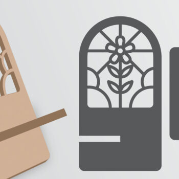 Intra απο ξύλο plywood  Χρώμα wenge 3mm-4mm πάχος - Διακοσμητική θήκη τηλεφώνου Lasercut Δίασταση 30x20 cm INTRAFABR-81927270 - Image 5