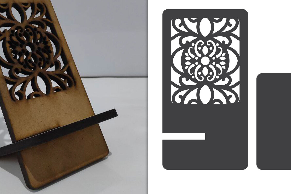 Intra απο ξύλο plywood  Χρώμα wenge 3mm-4mm πάχος - Διακοσμητική θήκη τηλεφώνου Lasercut Δίασταση 30x20 cm INTRAFABR-98005084