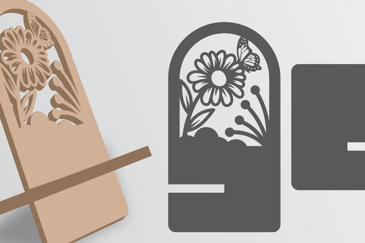 Intra απο ξύλο plywood  Χρώμα wenge 3mm-4mm πάχος - Διακοσμητική θήκη τηλεφώνου Lasercut Δίασταση 30x20 cm INTRAFABR-98336730