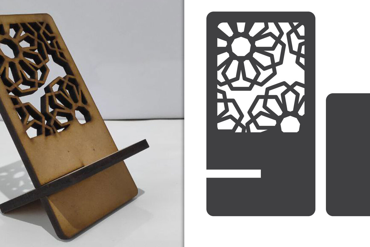 Intra απο ξύλο plywood  Χρώμα wenge 3mm-4mm πάχος - Διακοσμητική θήκη τηλεφώνου Lasercut Δίασταση 30x20 cm INTRAFABR-98636053