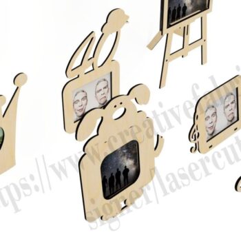 Intra απο ξύλο plywood  Χρώμα wenge 3mm-4mm πάχος - Διακοσμητική κορνίζα για CNC Δίασταση 20x25 cm INTRAFABR-98389191 - Image 2