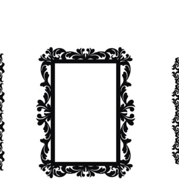 Intra απο ξύλο plywood Χρώμα wenge 3mm-4mm πάχος - Διακοσμητικό Ορθογώνιο Πλαίσιο Κοπή Laser Δίασταση 20x25 cm INTRAFABR-119069344 - Image 3