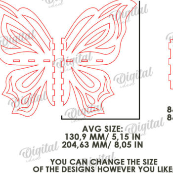 Intra απο ξύλο plywood  Χρώμα wenge 3mm-4mm πάχος - Διακοσμητικά Ράφια Δέσμη κοπής με λέιζερ Δίασταση 30x20 cm INTRAFABR-67074967 - Image 3