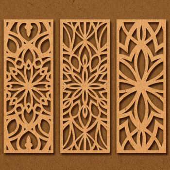 Intra απο ξύλο plywood Χρώμα wenge 3mm-4mm πάχος - Διακοσμητικό πάνελ κοπής λέιζερ 26 Δίασταση 6x6 cm INTRAFABR-81736547 - Image 1