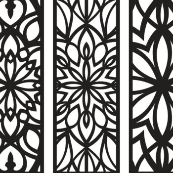 Intra απο ξύλο plywood Χρώμα wenge 3mm-4mm πάχος - Διακοσμητικό πάνελ κοπής λέιζερ 26 Δίασταση 6x6 cm INTRAFABR-81736547 - Image 2