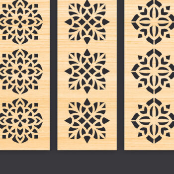 Intra απο ξύλο plywood  Χρώμα wenge 3mm-4mm πάχος - Διακοσμητικό Panel Wall Dec Δίασταση 6x6 cm INTRAFABR-81735239 - Image 1