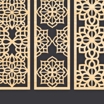 Intra απο ξύλο plywood  Χρώμα wenge 3mm-4mm πάχος - Διακοσμητικό Panel Wall Dec Δίασταση 6x6 cm INTRAFABR-98389295 - Image 1