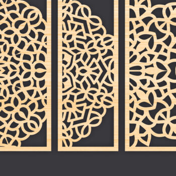 Intra απο ξύλο plywood  Χρώμα wenge 3mm-4mm πάχος - Διακοσμητικό Panel Wall Deco Δίασταση 6x6 cm INTRAFABR-118006198 - Image 1