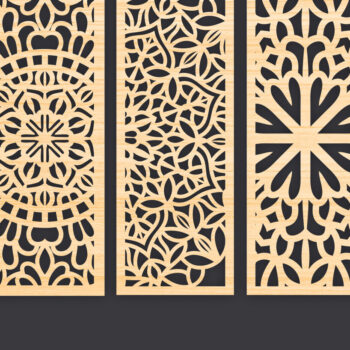 Intra απο ξύλο plywood Χρώμα wenge 3mm-4mm πάχος - Διακοσμητικό Panel Wall Deco Δίασταση 6x6 cm INTRAFABR-39622184 - Image 1