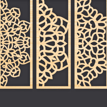 Intra απο ξύλο plywood  Χρώμα wenge 3mm-4mm πάχος - Διακοσμητικό Panel Wall Deco Δίασταση 6x6 cm INTRAFABR-98336476 - Image 1