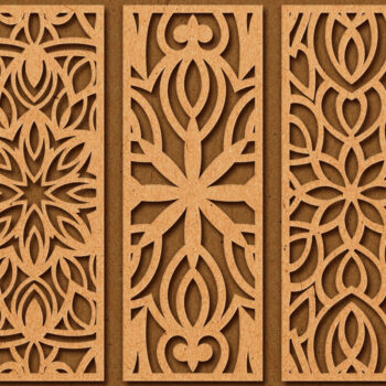 Intra απο ξύλο plywood Χρώμα wenge 3mm-4mm πάχος - Διακοσμητικό πάνελ κοπής λέιζερ WallDecor Δίασταση 6x6 cm INTRAFABR-113537051 - Image 3