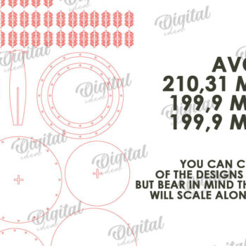 Intra απο ξύλο plywood  Χρώμα wenge 3mm-4mm πάχος - Διακοσμητικοί Δίσκοι Δίσκοι Κοπής Laser Δίασταση 30x20 cm INTRAFABR-113537135 - Image 3