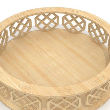 Intra απο ξύλο plywood  Χρώμα wenge 3mm-4mm πάχος - Διακοσμητικός Δίσκος , Ξύλινο Σκαλιστό Δίασταση 30x20 cm INTRAFABR-113537264 - Image 3