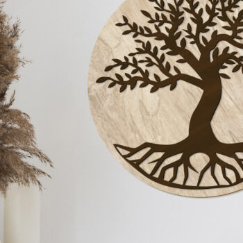 Intra απο ξύλο plywood Χρώμα wenge 3mm-4mm πάχος - Πρότυπο πάνελ τοίχου διακοσμητικό δέντρο Δίασταση 5x14 cm INTRAFABR-113537318 - Image 2