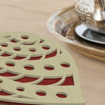 Intra απο ξύλο plywood  Χρώμα wenge 3mm-4mm πάχος - Διακοσμητικό σετ καρδιών του Αγίου Βαλεντίνου Δίασταση 7x6 cm INTRAFABR-113537365 - Image 4