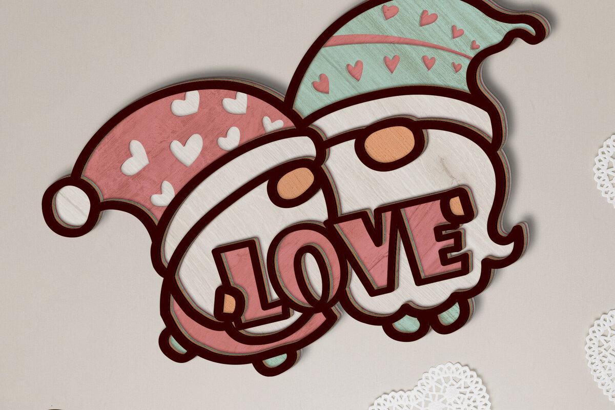 Intra απο ξύλο plywood  Χρώμα wenge 3mm-4mm πάχος - Διακοσμητικά καλικάντρα αγάπης για την ημέρα του Αγίου Βαλεντίνου Δίασταση 7x6 cm INTRAFABR-113537415