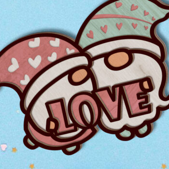 Intra απο ξύλο plywood  Χρώμα wenge 3mm-4mm πάχος - Διακοσμητικά καλικάντρα αγάπης για την ημέρα του Αγίου Βαλεντίνου Δίασταση 7x6 cm INTRAFABR-113537415 - Image 2