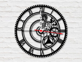 Intra απο ξύλο plywood Χρώμα wenge 3mm-4mm πάχος - Διακοσμητικό Ρολόι Τοίχου Πακέτο κοπής με λέιζερ Δίασταση 20x20 cm INTRAFABR-113537616 - Image 7