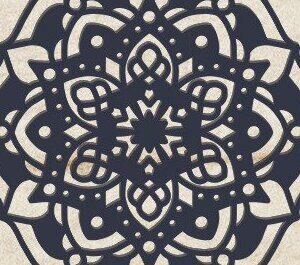 Intra απο ξύλο plywood  Χρώμα wenge 3mm-4mm πάχος - Διακοσμητικό τοίχου Mandala Κοπή Laser Δίασταση 30x30 cm INTRAFABR-113537797