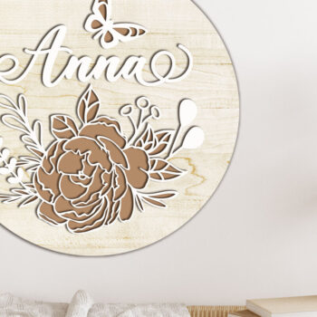 Intra απο ξύλο plywood  Χρώμα wenge 3mm-4mm πάχος - Διακοσμητικό πάνελ τοίχου, με λέιζερ Δίασταση 14x14 cm INTRAFABR-113536772 - Image 1