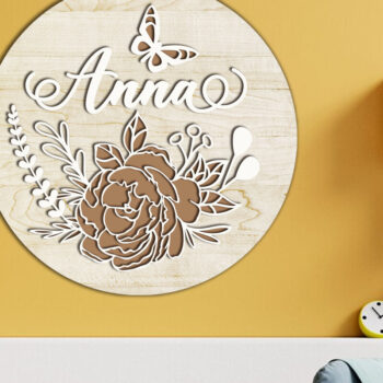 Intra απο ξύλο plywood  Χρώμα wenge 3mm-4mm πάχος - Διακοσμητικό πάνελ τοίχου, με λέιζερ Δίασταση 14x14 cm INTRAFABR-113536772 - Image 3