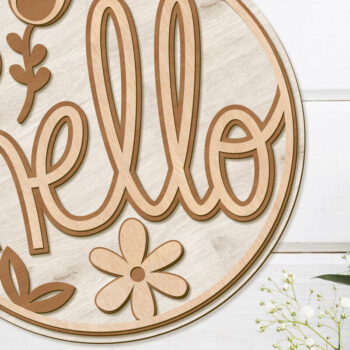 Intra απο ξύλο plywood  Χρώμα wenge 3mm-4mm πάχος - Διακοσμητικό πάνελ τοίχου με λουλούδια Δίασταση 14x14 cm INTRAFABR-114204705 - Image 1