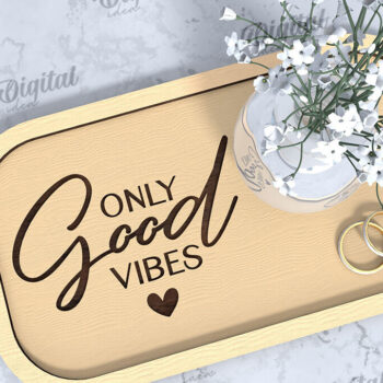 Intra απο ξύλο plywood  Χρώμα wenge 3mm-4mm πάχος - Διακοσμητικό Δίσκο Γάμου με λέιζερ Δίασταση 20x20 cm INTRAFABR-114204828 - Image 1