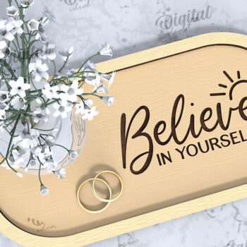 Intra απο ξύλο plywood  Χρώμα wenge 3mm-4mm πάχος - Διακοσμητικό Δίσκο Γάμου με λέιζερ Δίασταση 20x20 cm INTRAFABR-114204959 - Image 1