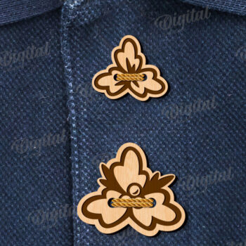 Intra απο ξύλο plywood  Χρώμα wenge 3mm-4mm πάχος - Διακοσμητικά Ξύλινα Κουμπιά Κοπή Laser Δίασταση 30x20 cm INTRAFABR-114205241 - Image 1