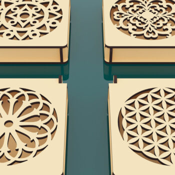 Intra απο ξύλο plywood  Χρώμα wenge 3mm-4mm πάχος - Διακοσμητικό Ξύλινο Κουτί Δώρου Κοπή Laser Δίασταση 110x100 cm INTRAFABR-114206724 - Image 3