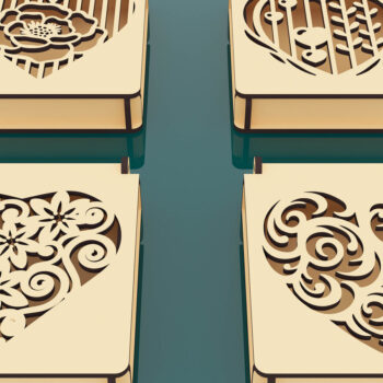 Intra απο ξύλο plywood  Χρώμα wenge 3mm-4mm πάχος - Διακοσμητικό Ξύλινο Κουτί Δώρου Κοπή Laser Δίασταση 110x100 cm INTRAFABR-114206724 - Image 4