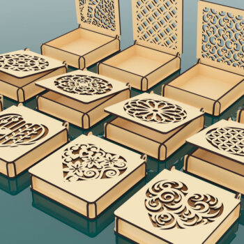 Intra απο ξύλο plywood  Χρώμα wenge 3mm-4mm πάχος - Διακοσμητικό Ξύλινο Κουτί Δώρου Κοπή Laser Δίασταση 110x100 cm INTRAFABR-114206724 - Image 5