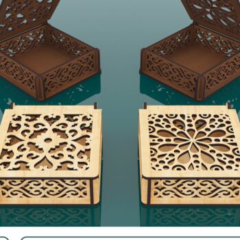 Intra απο ξύλο plywood  Χρώμα wenge 3mm-4mm πάχος - Διακοσμητικό Ξύλινο Κουτί Δώρου Κοπή Laser Δίασταση 100x110 cm INTRAFABR-114206969 - Image 1