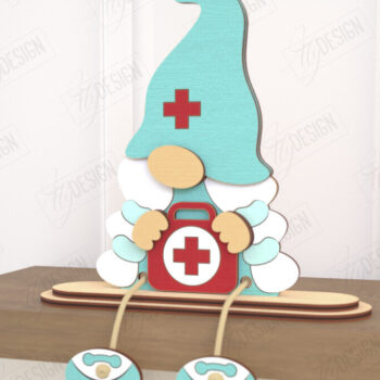 Intra απο ξύλο plywood Χρώμα wenge 3mm-4mm πάχος - Διακοσμητικό Ξύλινο Gnome Κοπή Laser | CNC Δίασταση 20x20 cm INTRAFABR-114207150 - Image 1